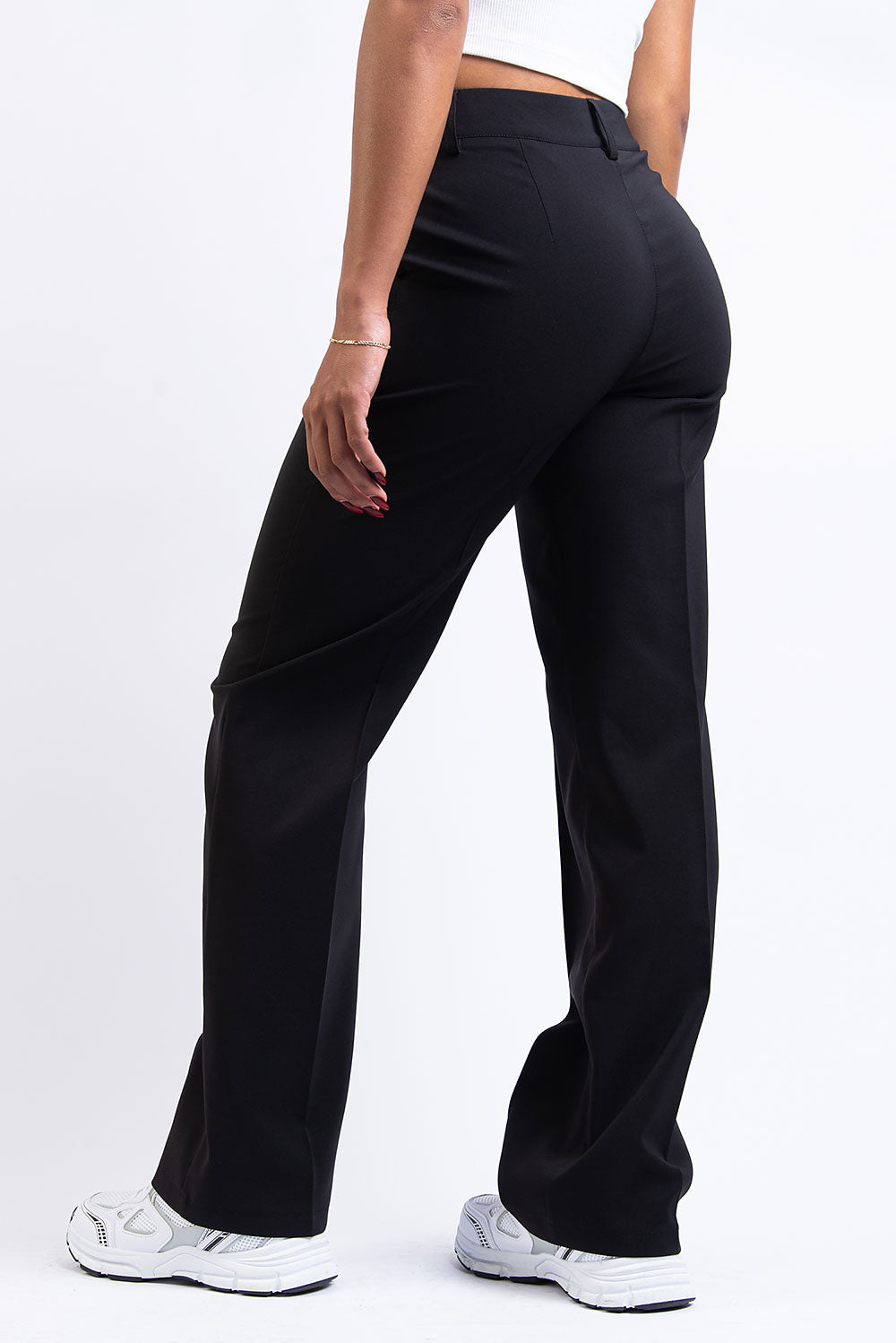 Nova 02High Straight Suit Pants - Black