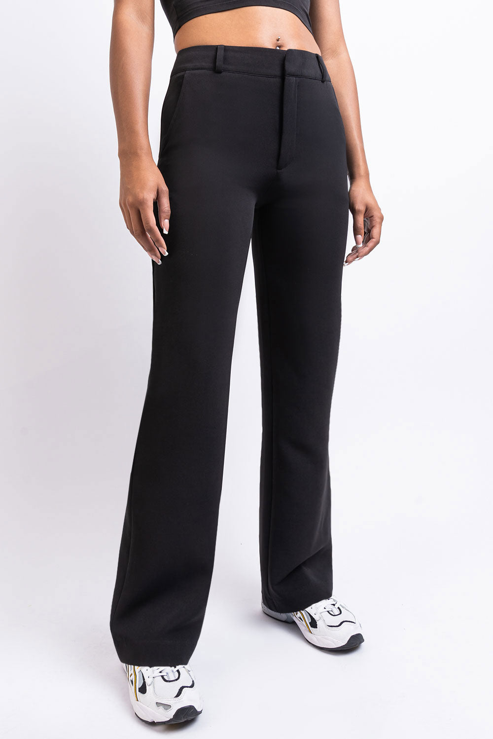 Nova 01Mid Straight Suit Pants - Black