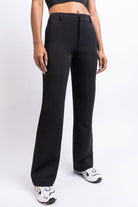 Nova 01Mid Straight Suit Pants - Black