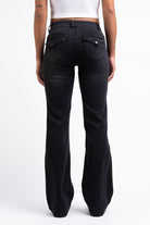 Claire 01Low Bootcut Jeans - Black