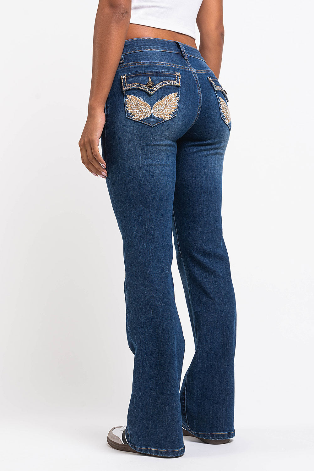 Taylor 01Low Bootcut Jeans - Vintage Blue