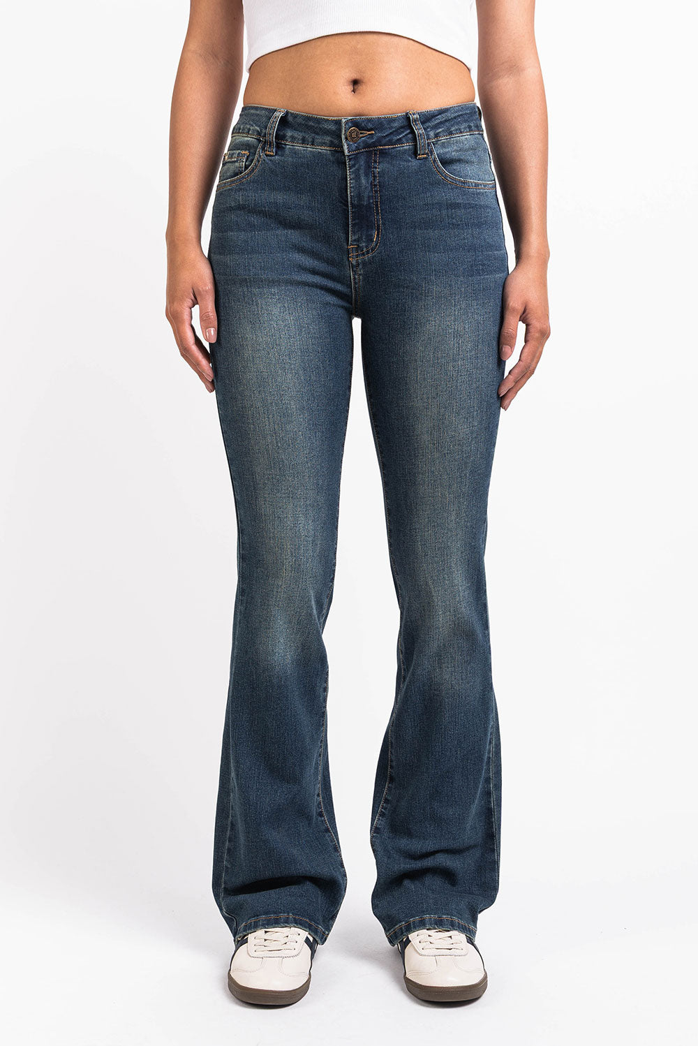 Taylor 02Mid Bootcut Jeans - Vintage Blue