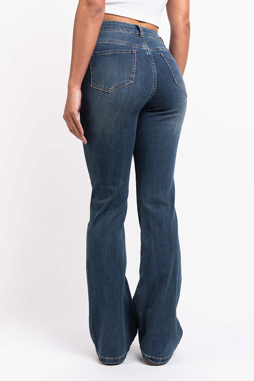 Taylor 02High Bootcut Jeans - Vintage Blue
